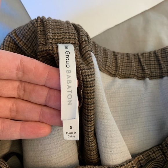 The Group by Babaton Jimmy Oversized bristle clay straight leg pants Sz  S NWOT - Picture 9 of 14